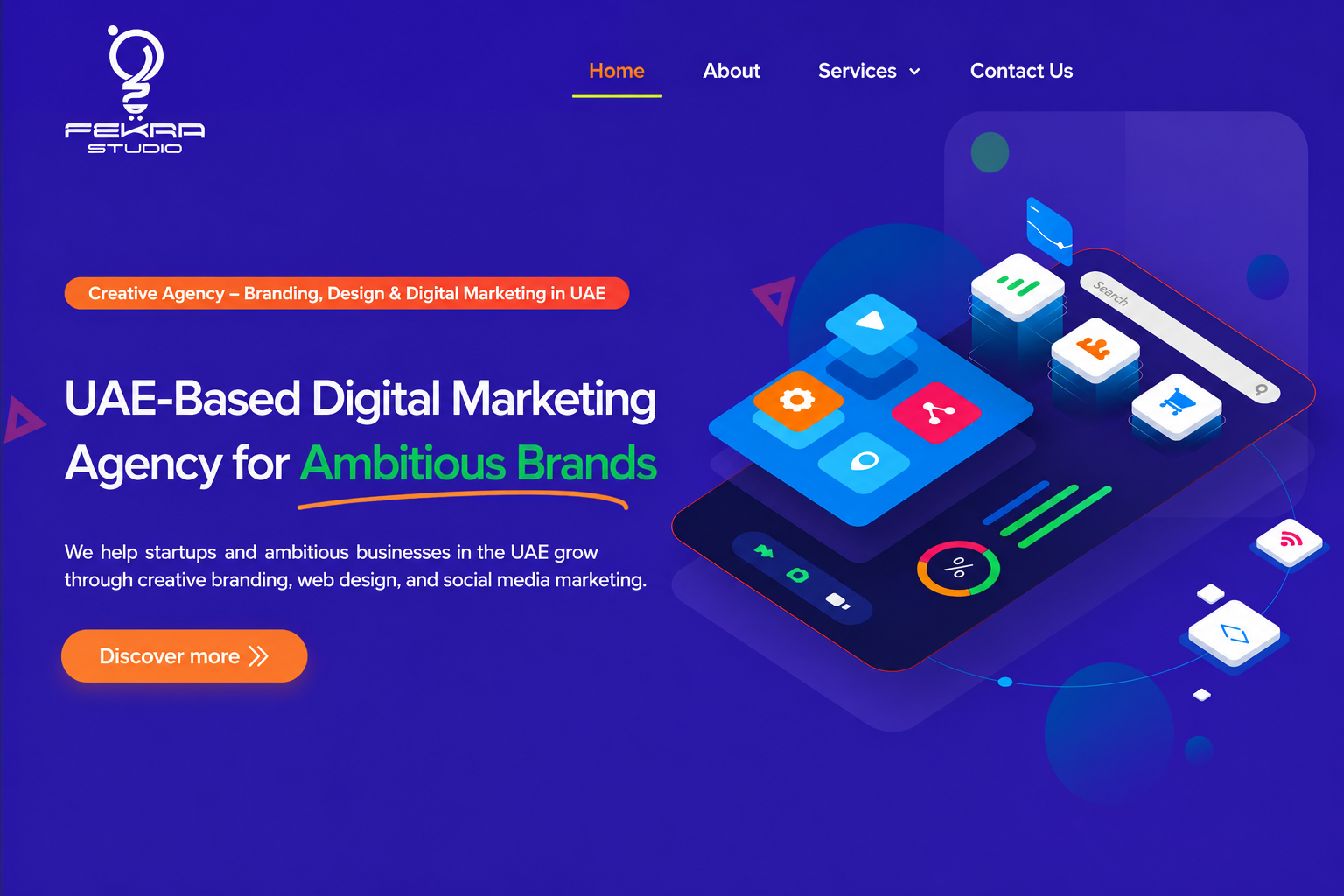 FEKRA Studio digital agency project