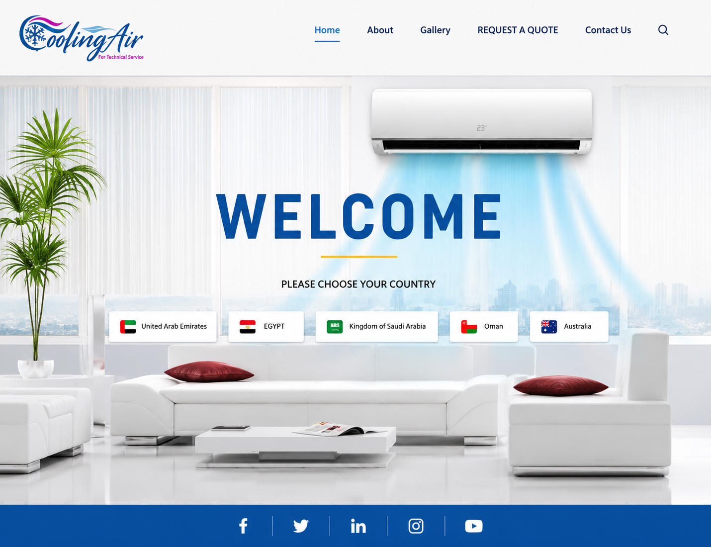 Cooling Air website and brand redesign