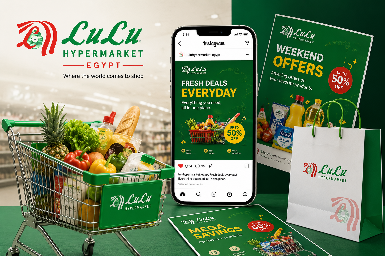 Lulu Hypermarket branding and marketing project